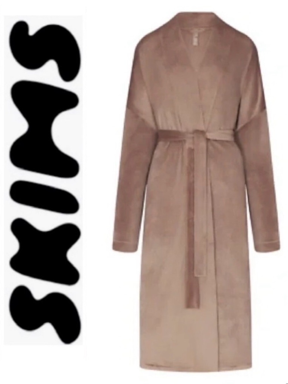 SKIMS Velour Wrap Robe Sienna Brown Size XL- NWOT - Picture 12 of 12